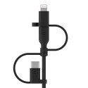 Belkin BOOST CHARGE kabel USB 1 m USB A USB C/Micro-USB B/Lightning Czarny Belkin