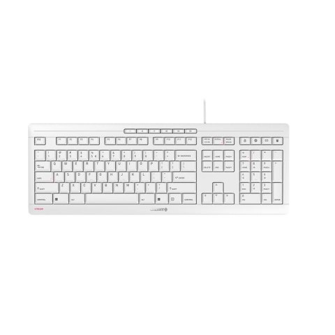 CHERRY STREAM klawiatura USB QWERTY Angielski Biały CHERRY