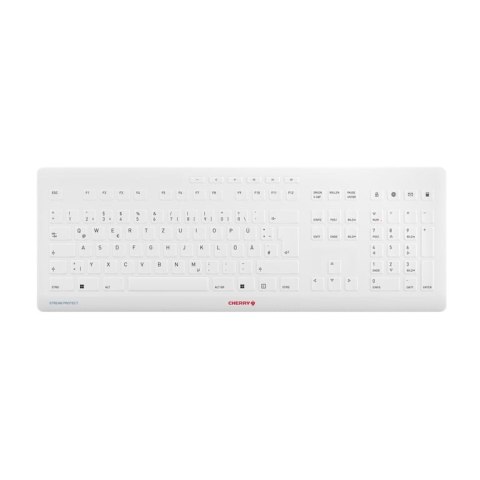 CHERRY Stream klawiatura RF Bezprzewodowy + USB QWERTZ Niemiecki Biały CHERRY