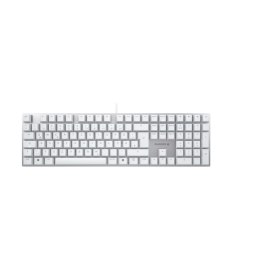 CHERRY KC 200 MX klawiatura USB QWERTZ Niemiecki Srebrny, Biały CHERRY