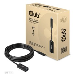 CLUB3D CAC-1536 kabel USB 5 m USB 3.2 Gen 2 (3.1 Gen 2) USB C USB A Czarny CLUB3D