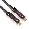 CLUB3D USB3.2 G2 TYPE-C ACT. OPT. A/V M/M 20M kabel USB USB 3.2 Gen 2 (3.1 Gen 2) USB C Czarny CLUB3D