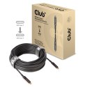 CLUB3D USB3.2 G2 TYPE-C ACT. OPT. A/V M/M 20M kabel USB USB 3.2 Gen 2 (3.1 Gen 2) USB C Czarny CLUB3D