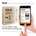 CLUB3D Ultra High Speed HDMI 4K120Hz, 8K60Hz Certified Cable 48Gbps M/M 2 m / 6.56 ft CLUB3D