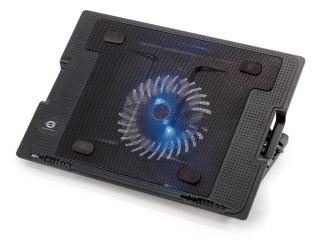 Conceptronic CNBCOOLSTAND1F podkładka chłodząca do notebooków 43,2 cm (17") Czarny Conceptronic