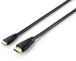 Equip 119306 kabel HDMI 1 m HDMI Typu A (Standard) HDMI Type C (Mini) Czarny Equip