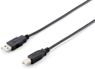 Equip 128863 kabel USB 1 m USB 2.0 USB A USB B Czarny Equip