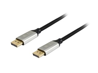 Equip 119261 kabel DisplayPort 1 m Aluminium, Czarny Equip