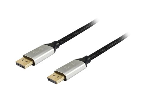 Equip 119261 kabel DisplayPort 1 m Aluminium, Czarny Equip