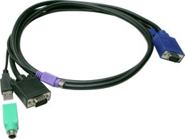 LevelOne ACC-3201 kabel KVM Czarny 1,8 m LevelOne