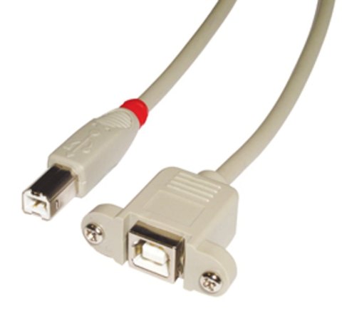 Lindy 31800 kabel USB 0,5 m USB B Szary Lindy