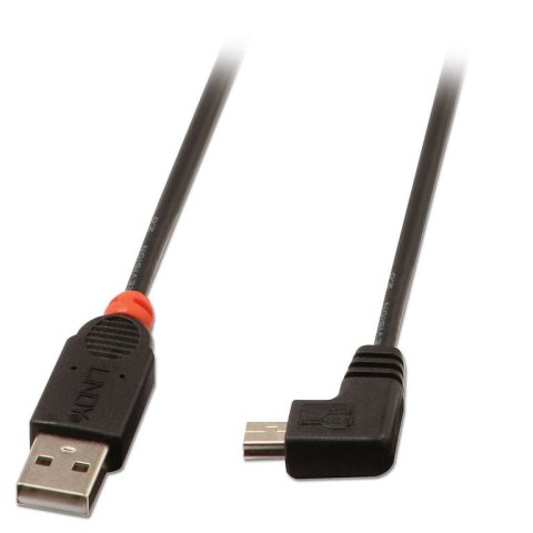 Lindy 31970 kabel USB 0,5 m USB 2.0 USB A Mini-USB B Czarny Lindy