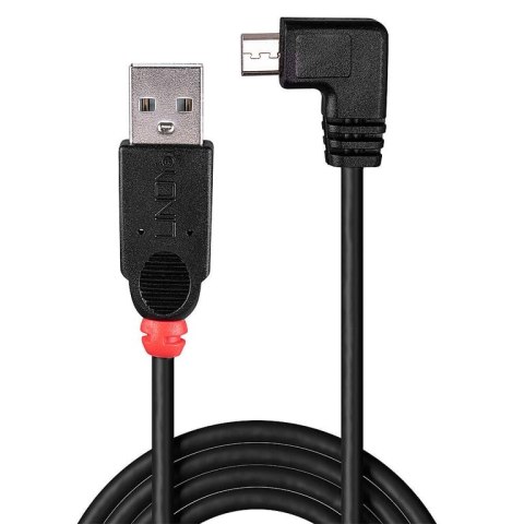 Lindy 31975 kabel USB 0,5 m USB 2.0 USB A Micro-USB B Czarny Lindy