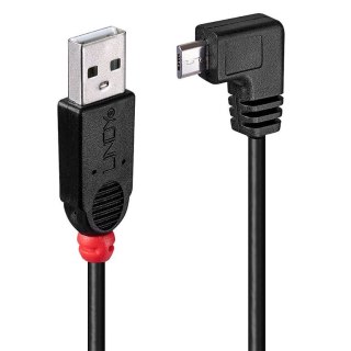 Lindy 31976 kabel USB 1 m USB 2.0 USB A Micro-USB B Czarny Lindy