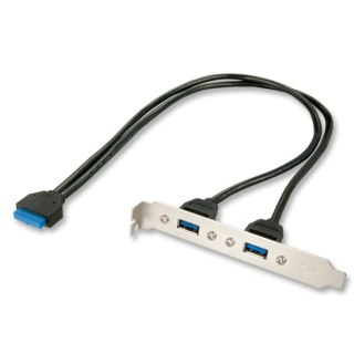 Lindy 33096 kabel USB 0,4 m Szary, Czarny Lindy