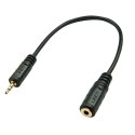 Lindy 35698 kabel audio 0,2 m 2.5mm 3.5mm Czarny Lindy