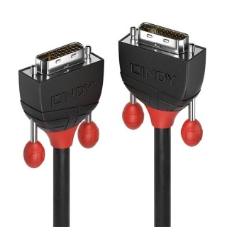 Lindy 36250 kabel DVI 0,5 m DVI-D Czarny Lindy