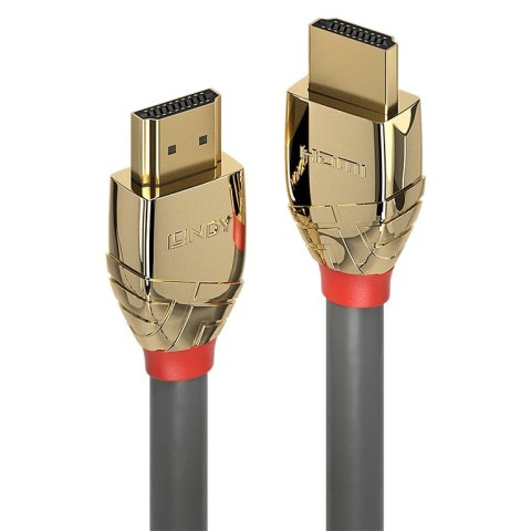 Lindy 37866 kabel HDMI 10 m HDMI Typu A (Standard) Złoto, Szary Lindy