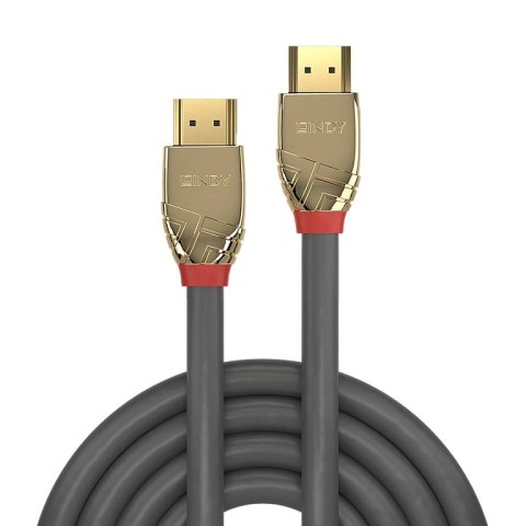 Lindy 37866 kabel HDMI 10 m HDMI Typu A (Standard) Złoto, Szary Lindy