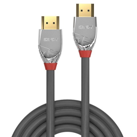 Lindy 37870 kabel HDMI 0,5 m HDMI Typu A (Standard) Czarny, Srebrny Lindy