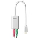 Lindy 42711 kabel do telefonu Biały USB C 3.5mm Lindy