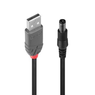 Lindy 70267 kabel USB 1,5 m USB 2.0 USB A DC Czarny Lindy