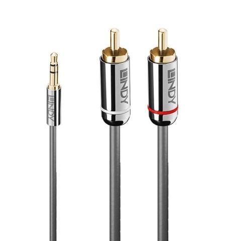 Lindy 35334 kabel audio 2 m 3.5mm 2 x RCA Antracyt Lindy