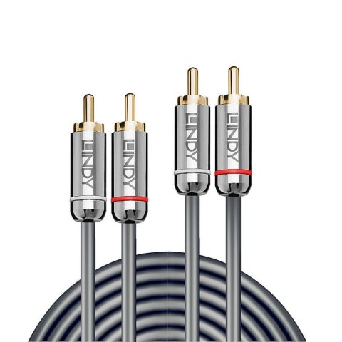 Lindy 35344 kabel audio 0,5 m 2 x RCA Antracyt Lindy