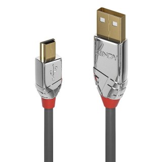 Lindy 36631 kabel USB 1 m USB 2.0 USB A Mini-USB B Szary Lindy