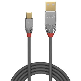 Lindy 36631 kabel USB 1 m USB 2.0 USB A Mini-USB B Szary Lindy