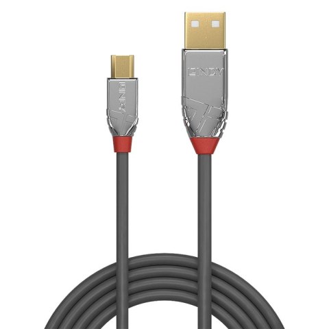 Lindy 36651 kabel USB 1 m USB 2.0 USB A Micro-USB B Szary Lindy