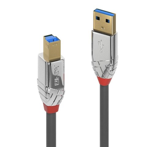 Lindy 36661 kabel USB 1 m USB 3.2 Gen 1 (3.1 Gen 1) USB A USB B Chrom, Szary Lindy