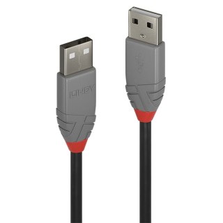 Lindy 36694 kabel USB 3 m USB 2.0 USB A Czarny, Szary Lindy