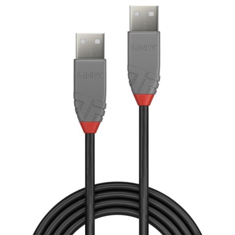 Lindy 36694 kabel USB 3 m USB 2.0 USB A Czarny, Szary Lindy