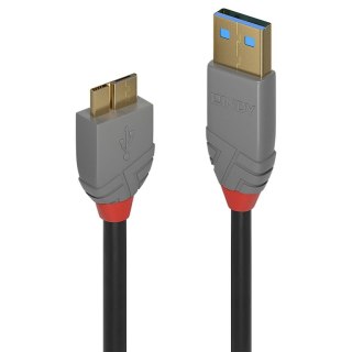 Lindy 36767 kabel USB 2 m USB 3.2 Gen 1 (3.1 Gen 1) USB A Micro-USB B Czarny Lindy