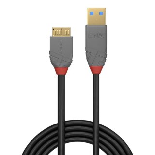 Lindy 36767 kabel USB 2 m USB 3.2 Gen 1 (3.1 Gen 1) USB A Micro-USB B Czarny Lindy