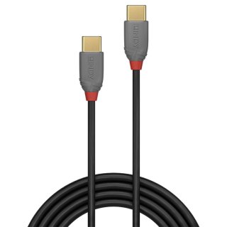 Lindy 36871 kabel USB 1 m USB 2.0 USB C Czarny, Szary Lindy