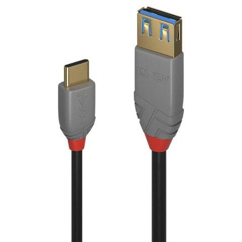 Lindy 36895 kabel USB 0,15 m USB 3.2 Gen 2 (3.1 Gen 2) USB C USB A Czarny Lindy