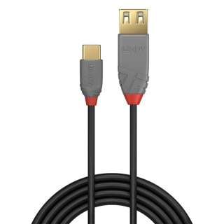 Lindy 36897 kabel USB 0,15 m USB 2.0 USB A USB C Czarny, Szary Lindy