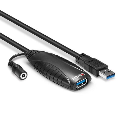 Lindy 43156 kabel USB 10 m USB 3.2 Gen 1 (3.1 Gen 1) USB A Czarny Lindy