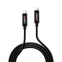 Lindy 43348 kabel USB 3 m USB 3.2 Gen 2 (3.1 Gen 2) USB C Czarny Lindy