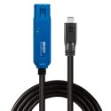 Lindy 43381 kabel USB 8 m USB 3.2 Gen 1 (3.1 Gen 1) USB C USB A Czarny, Niebieski Lindy