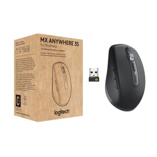 Logitech MX Anywhere 3S for Business myszka Po prawej stronie RF Wireless + Bluetooth Laser 8000 DPI Logitech