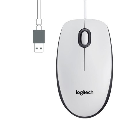 Logitech Mouse M100 myszka Oburęczny USB Typu-A Optyczny 1000 DPI Logitech