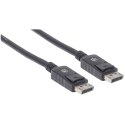 Manhattan 307116 kabel DisplayPort 2 m Czarny Manhattan