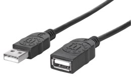 Manhattan 308519 kabel USB 1 m USB 2.0 USB A Czarny Manhattan