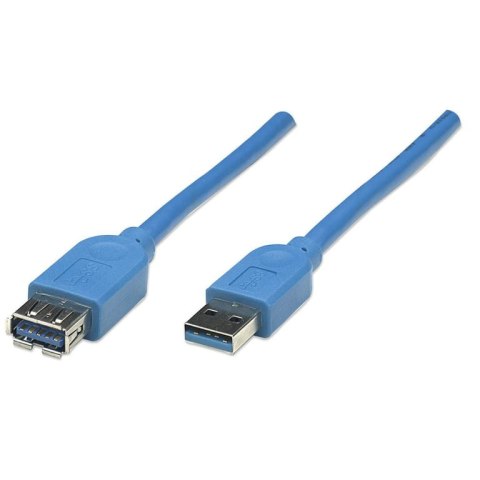 Manhattan 322379 kabel USB 2 m USB 3.2 Gen 1 (3.1 Gen 1) USB A Niebieski Manhattan