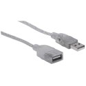 Manhattan 336314 kabel USB 1,8 m USB 2.0 USB A Srebrny Manhattan