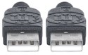 Manhattan 353892 kabel USB 1 m USB 2.0 USB A Czarny Manhattan