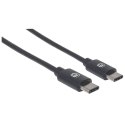 Manhattan 354882 kabel USB 3 m USB 2.0 USB C Czarny Manhattan